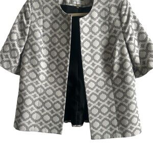 Kasper Women's Open Front Short Sleeve Jacket Size 10